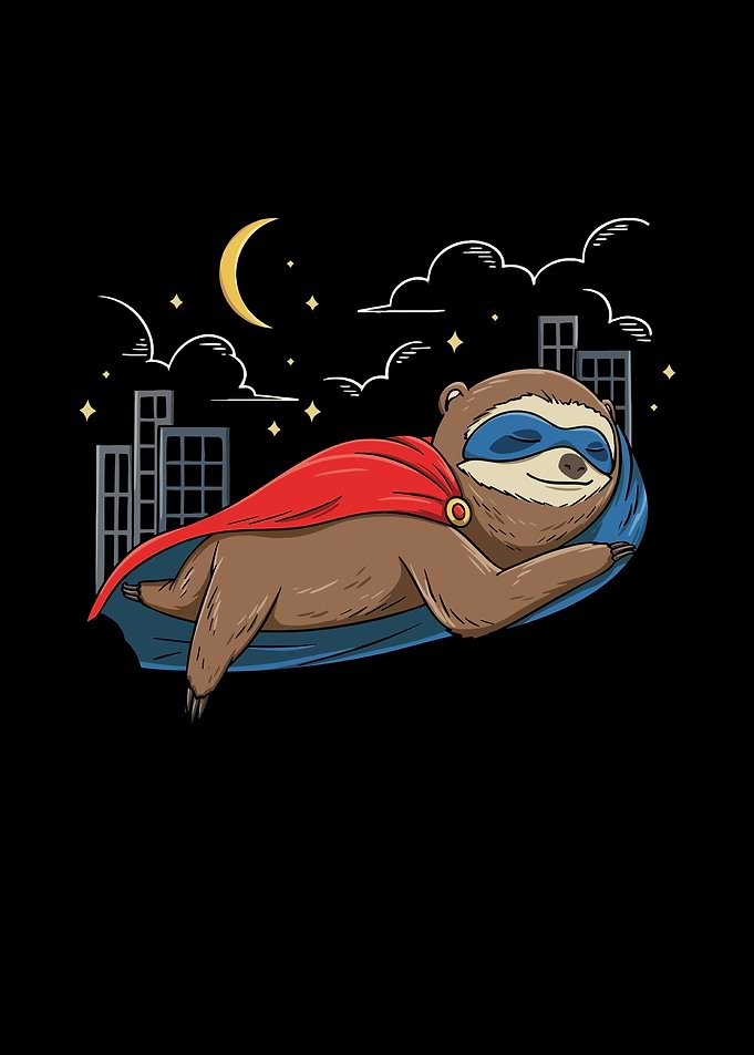 Sloth Superhero Design for