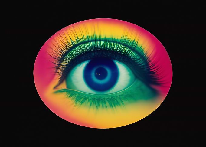 Eye psychedelic colorful l