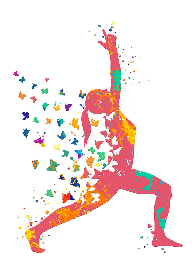 Warrior I Yoga Butterfly