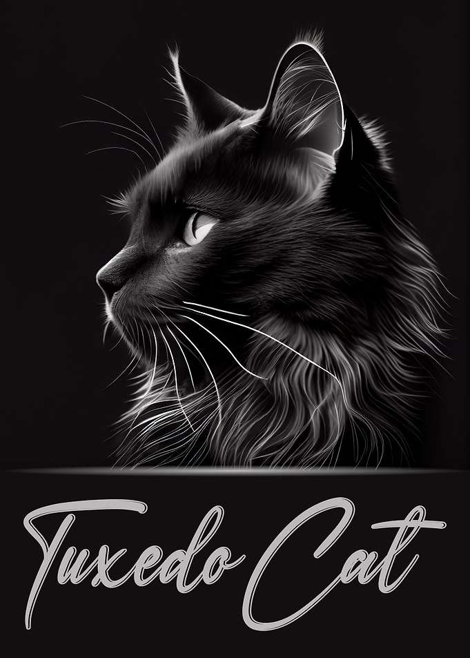Tuxedo Cat Portrait