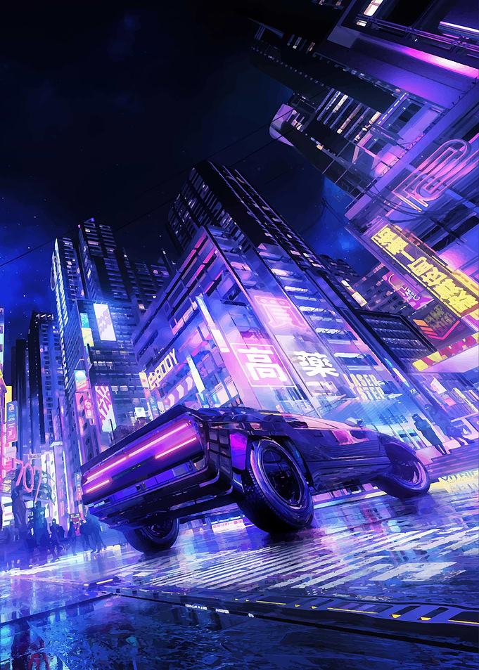 Car in Cityscape