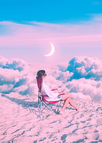 Beach on the clouds