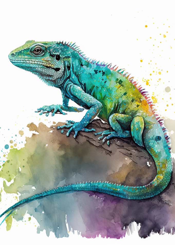 Crocodile Watercolor