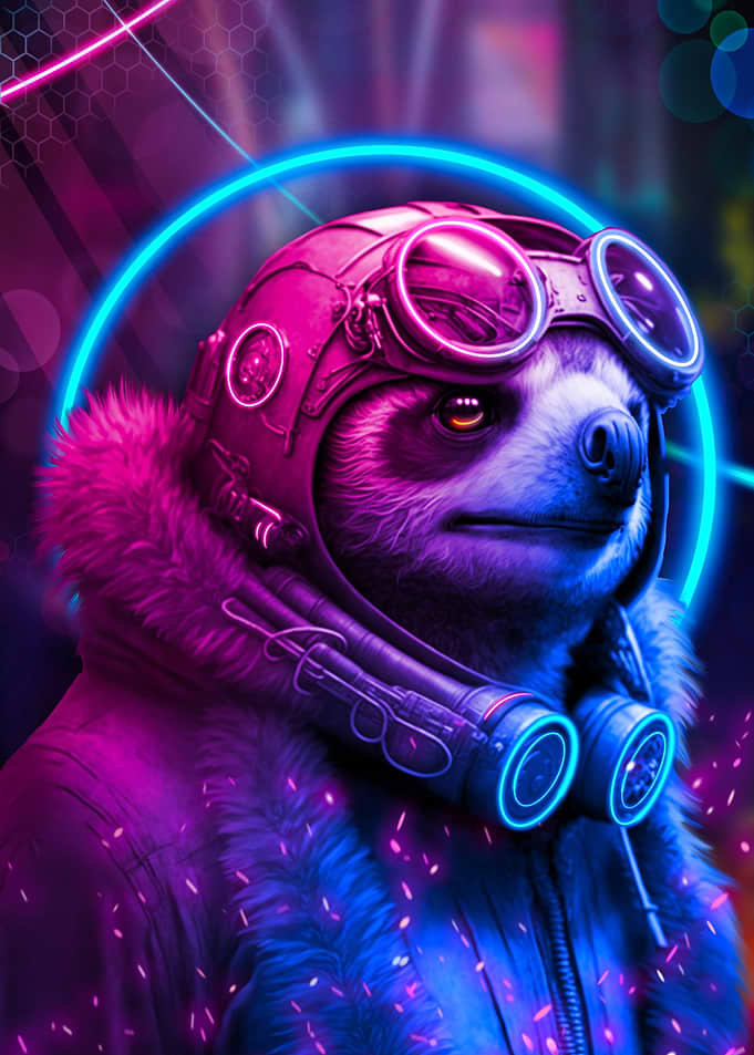 sloth cyberpunk
