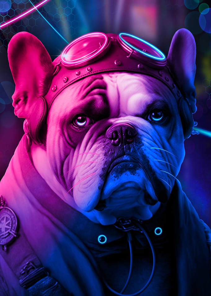 dog cyberpunk