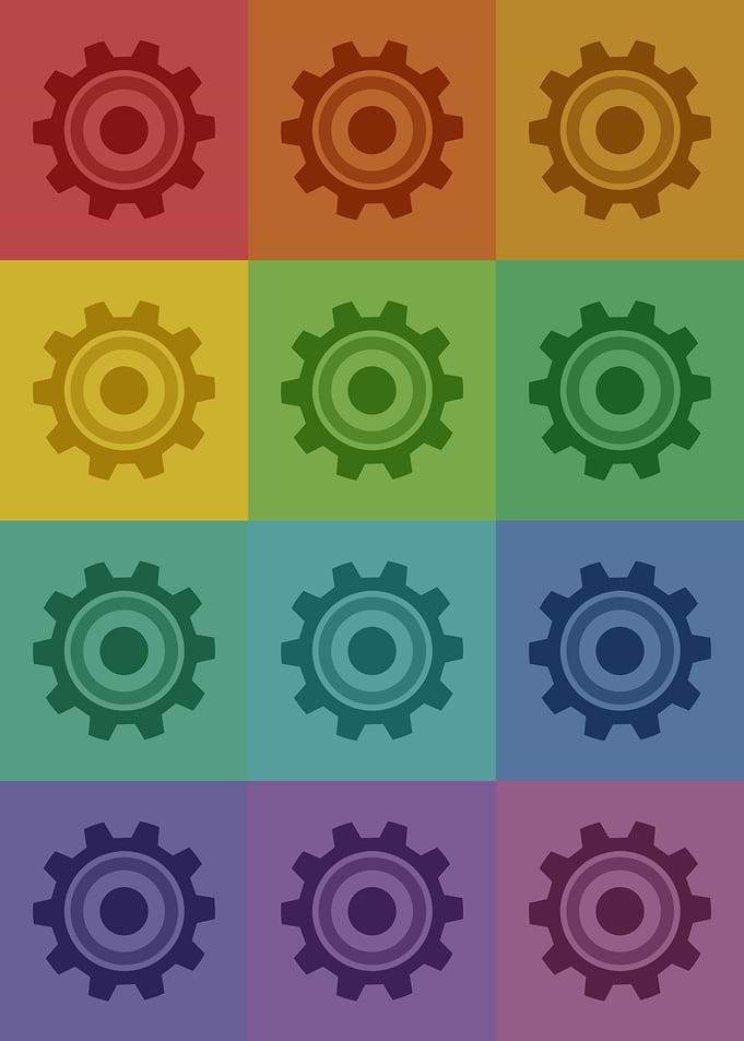 Engineer Gears Pop Art