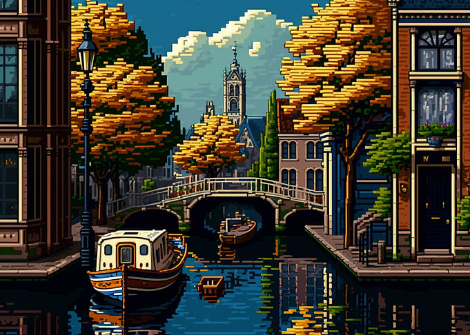 16bit Canal of Amsterdam