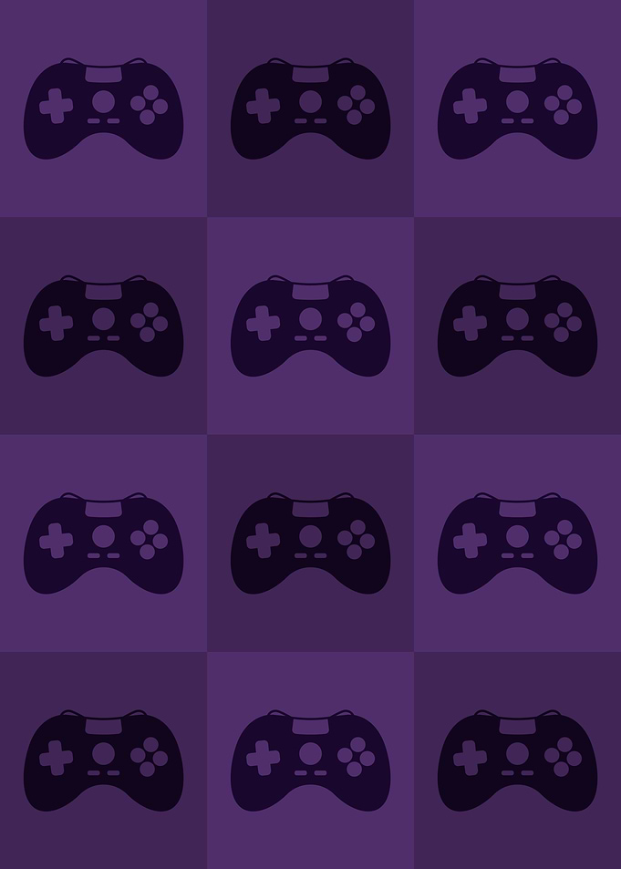 Gamer Controllers Purple