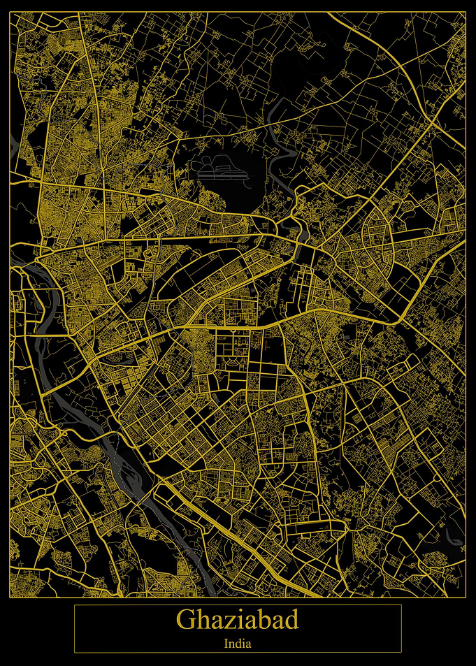 Ghaziabad India Gold Map