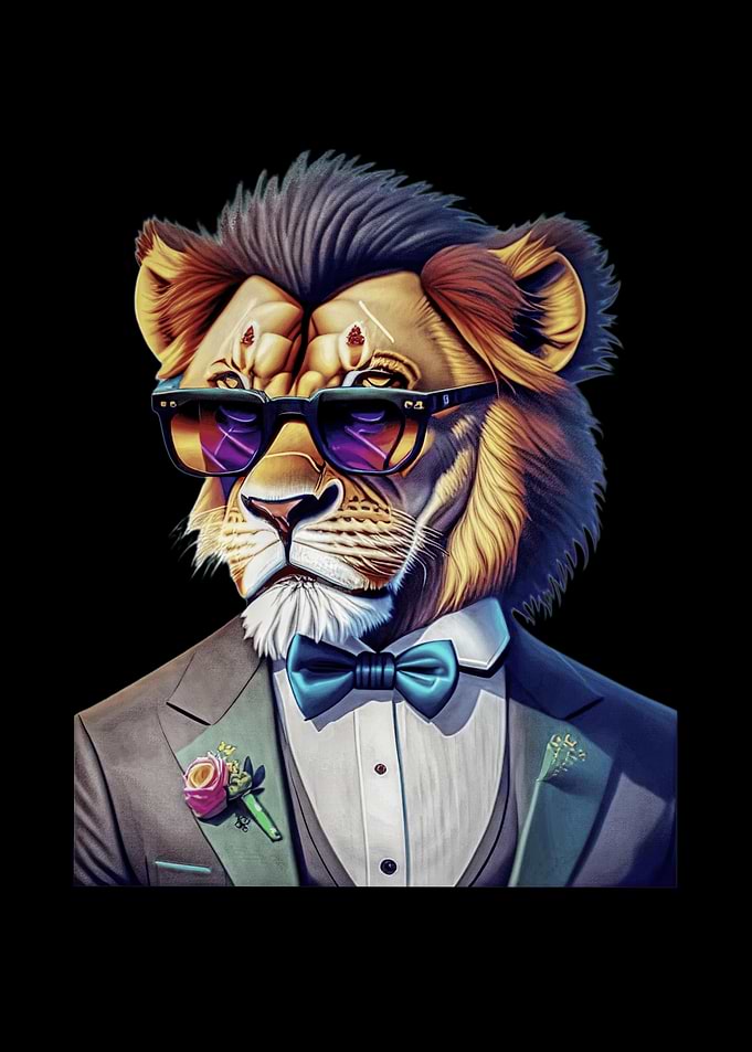 Lion Cat Cool Sunglasses