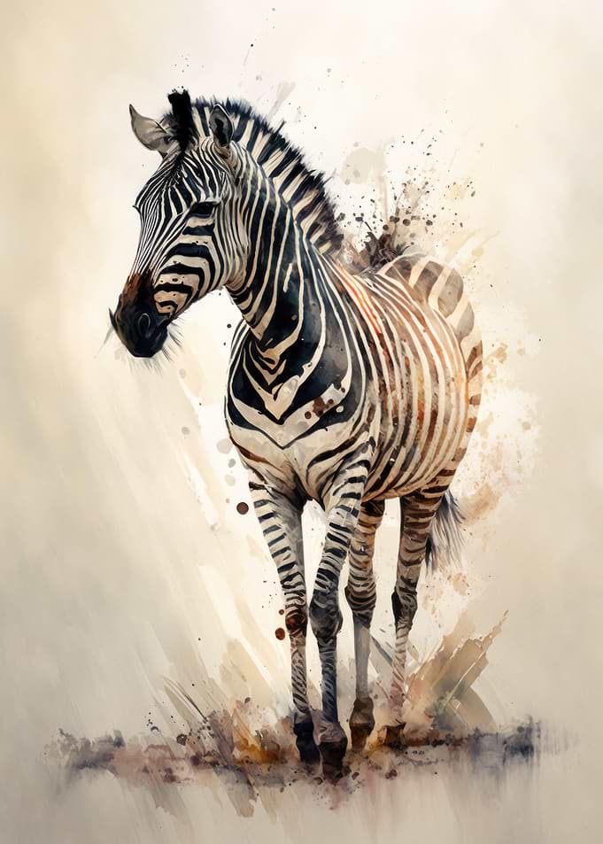 Zebra Watercolor