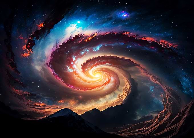 Galaxy Spiral Vortex Zen