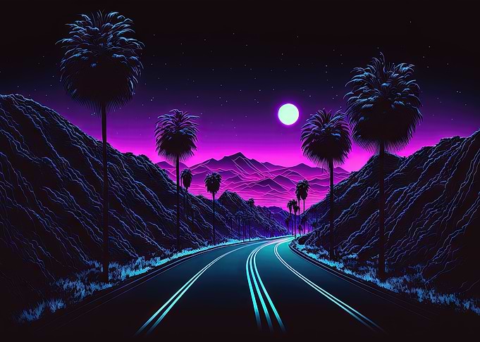 Retrowave Midnight Run