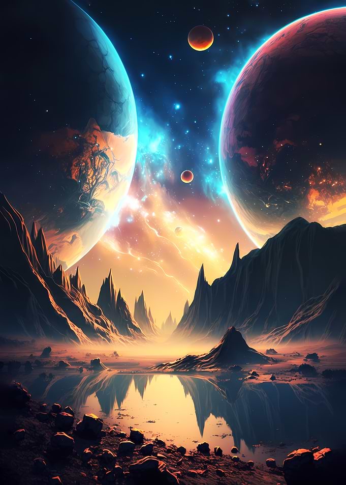 Double Planet Landscape