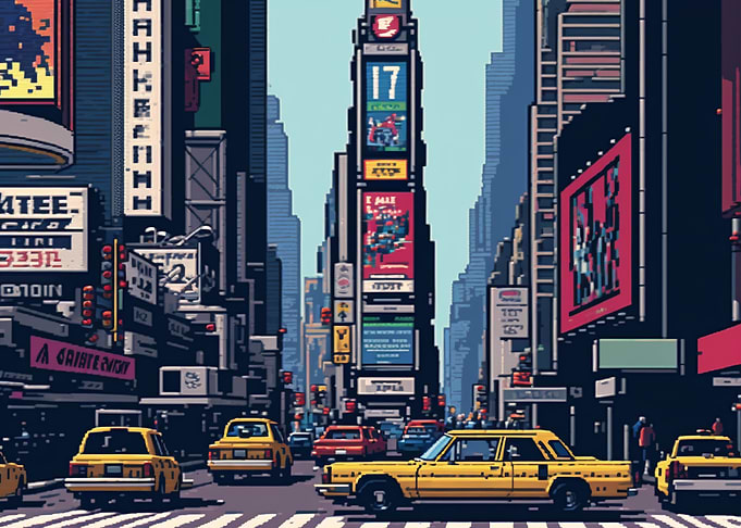 16bit Times Square
