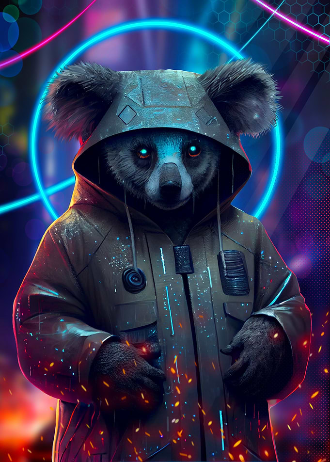 panda cyberpunk