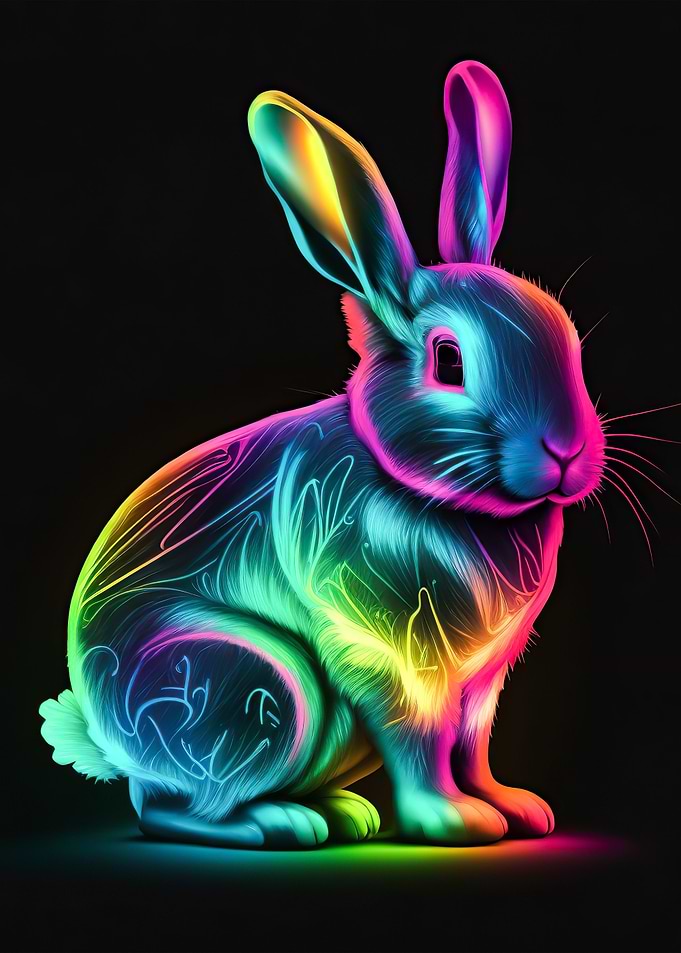 Rabbit neon