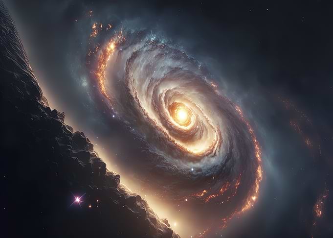 cinematic galaxy and space