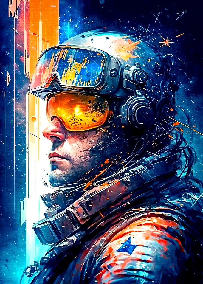 Astronaut Colorful