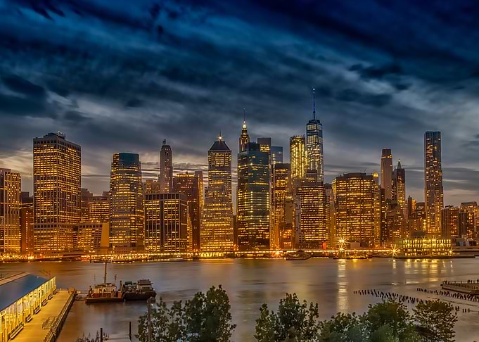 Manhattan Sklyine Sunset