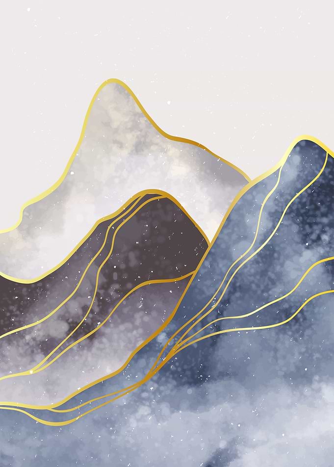 Abstract Mountain art