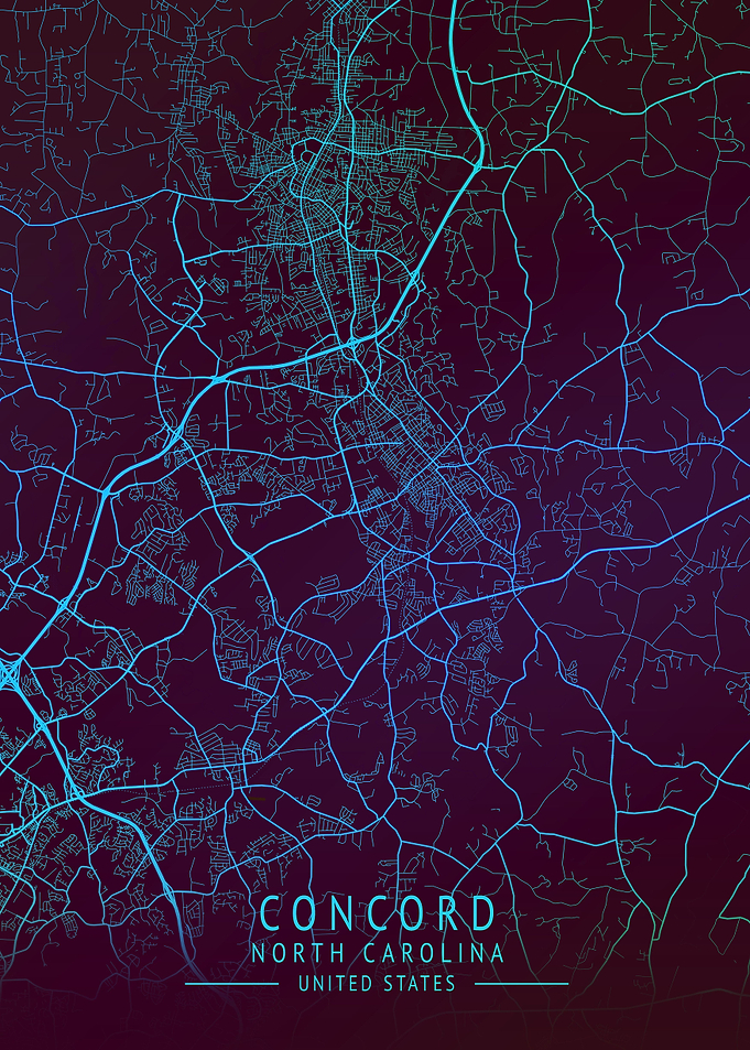 Concord USA City Map