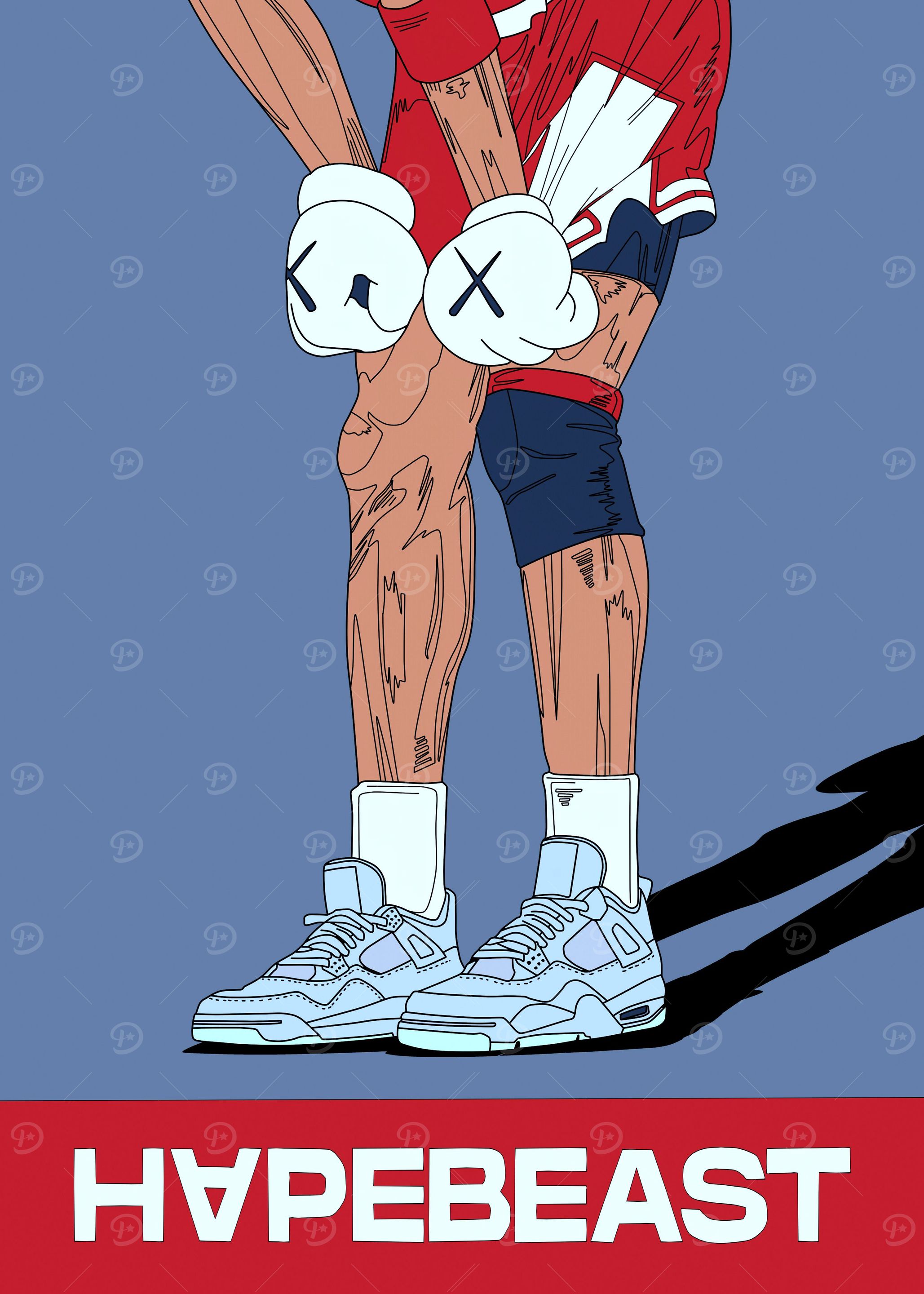 hypebeast kaws retro