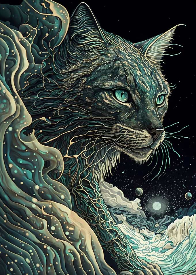 Cougar Japanese Art