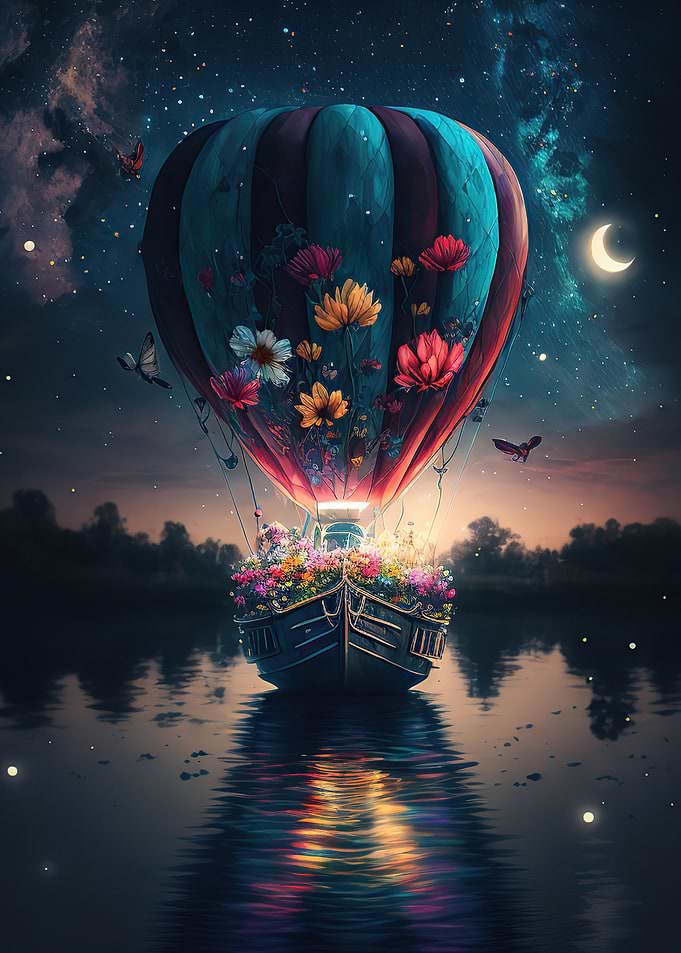 balloon in space