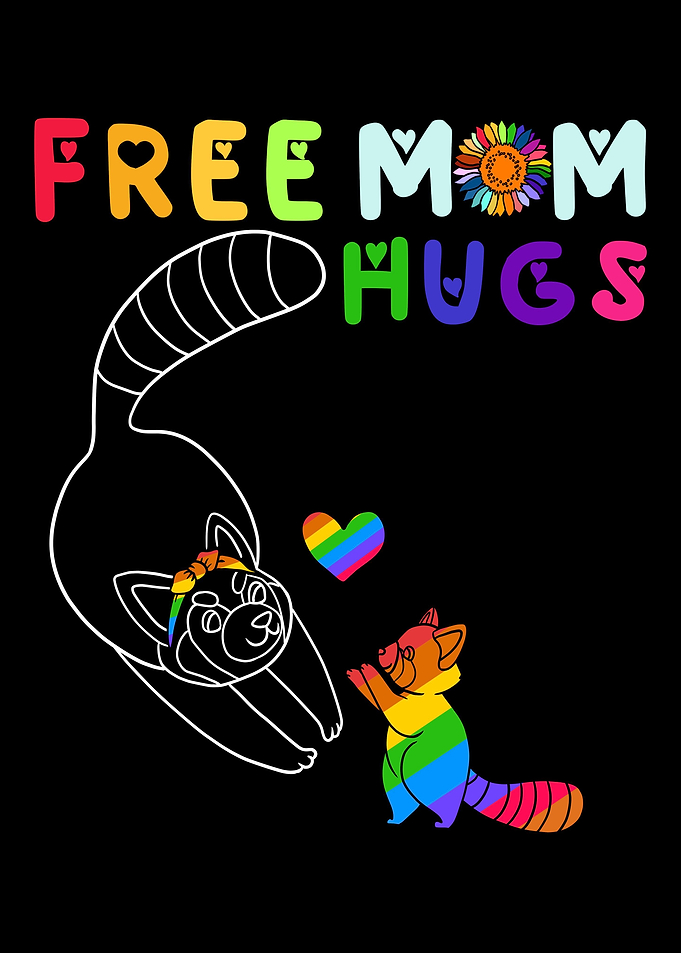 Free Mom Hugs Squirrel LGB