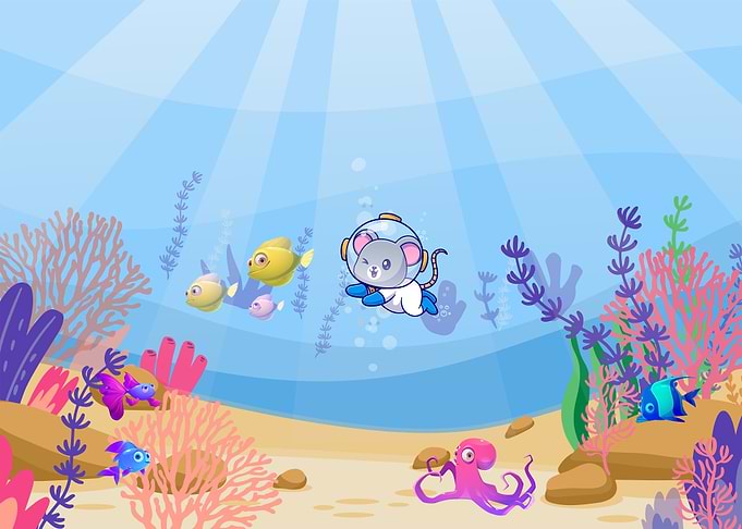 Mouse Underwater