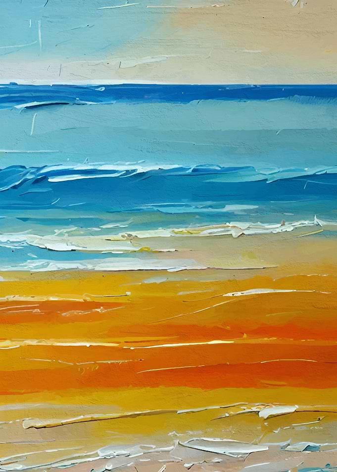 Ocean dance painting