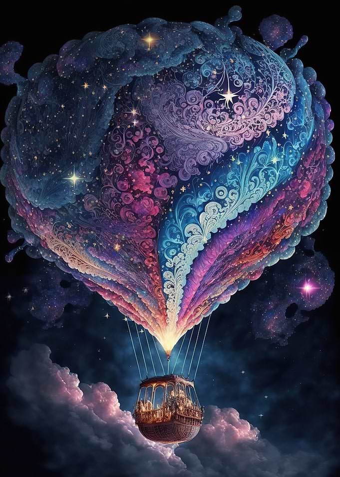 balloon in space