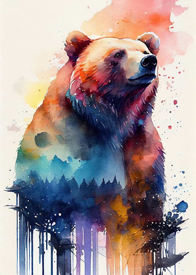 Bear Watercolor