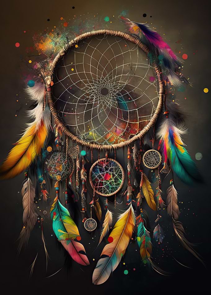 Colouful dreamcatcher