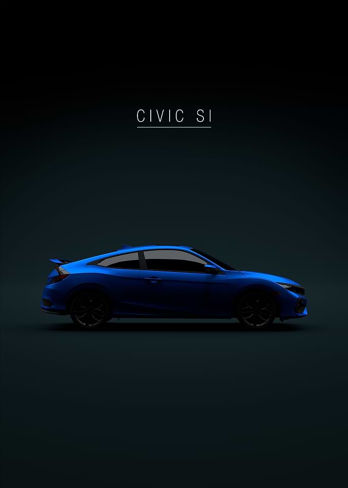2020 Civic Si Coupe Blue