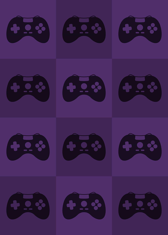 Gamer Controllers Purple