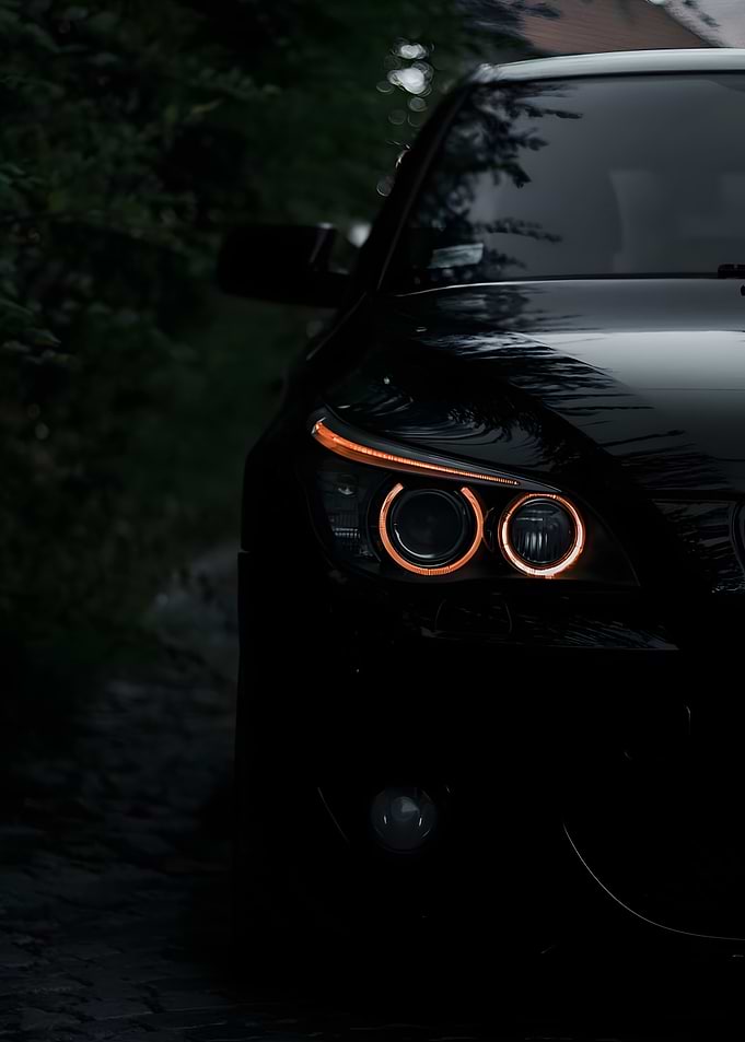 Black BMW 5 Series