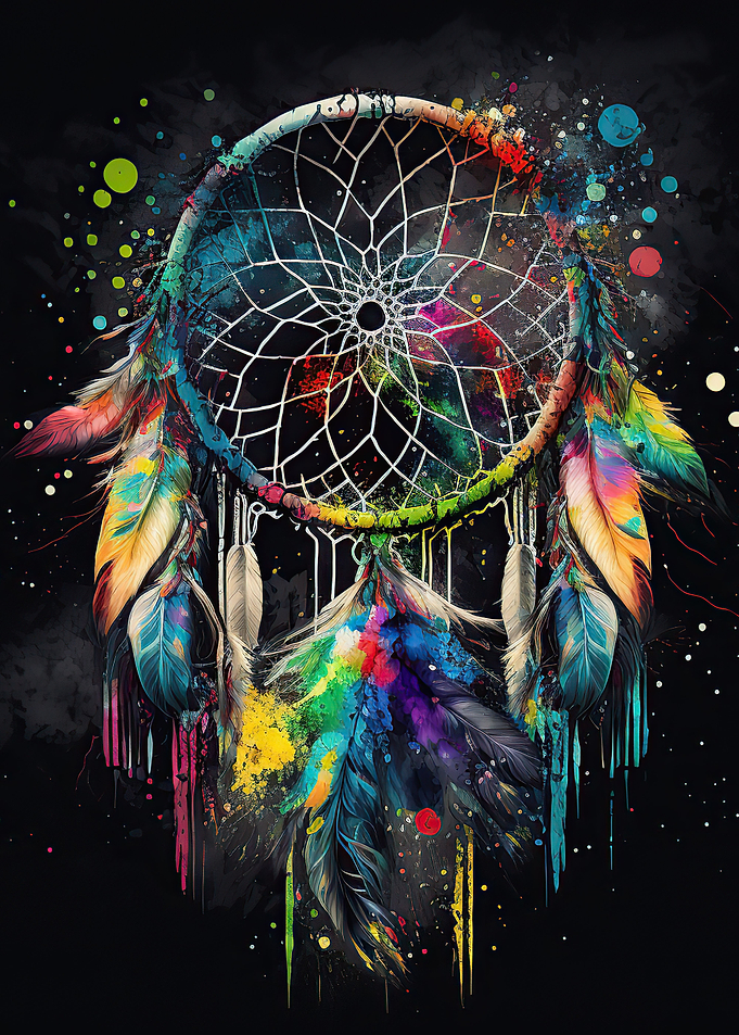 Colouful dreamcatcher