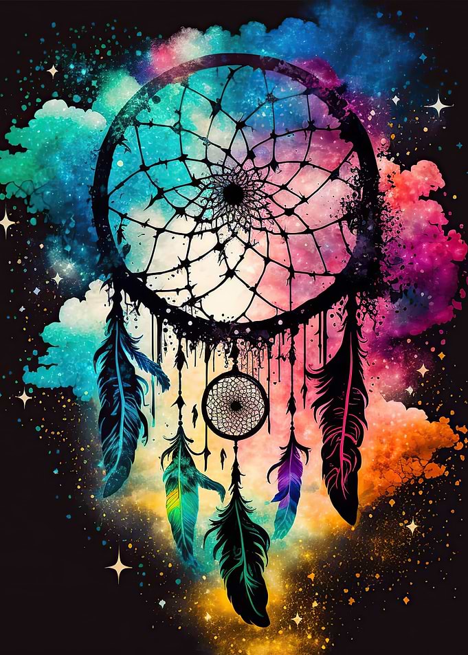 Colouful dreamcatcher