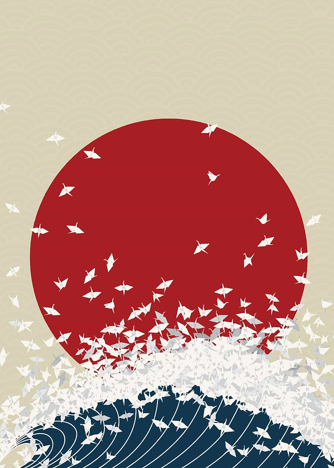 Japan Flag Art