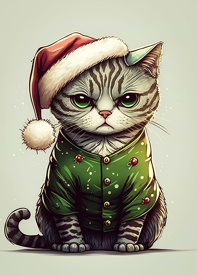 cat christmas