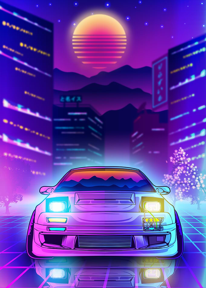 JDM Mazda RX7 City Neon
