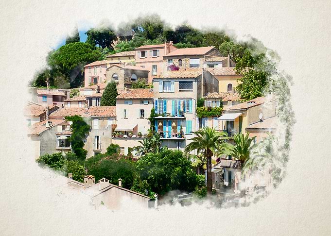 view on Bormes les Mimosas