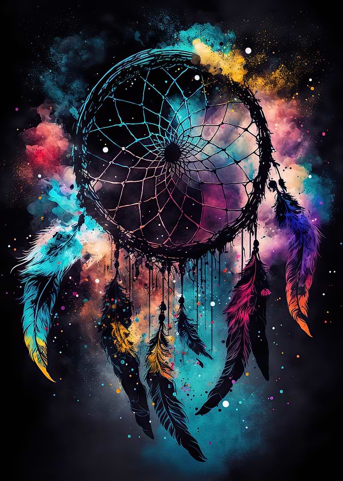 Colouful dreamcatcher