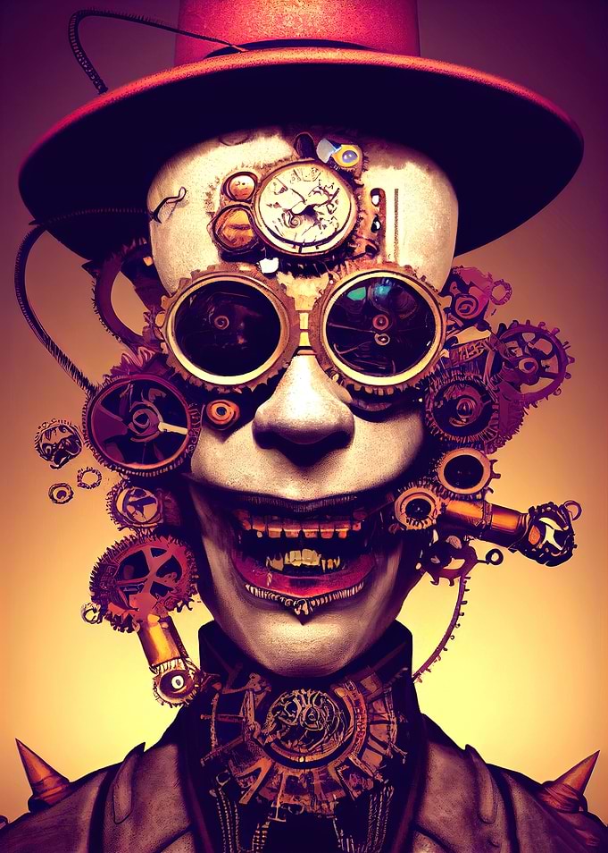 38 Steampunk Evil Clown