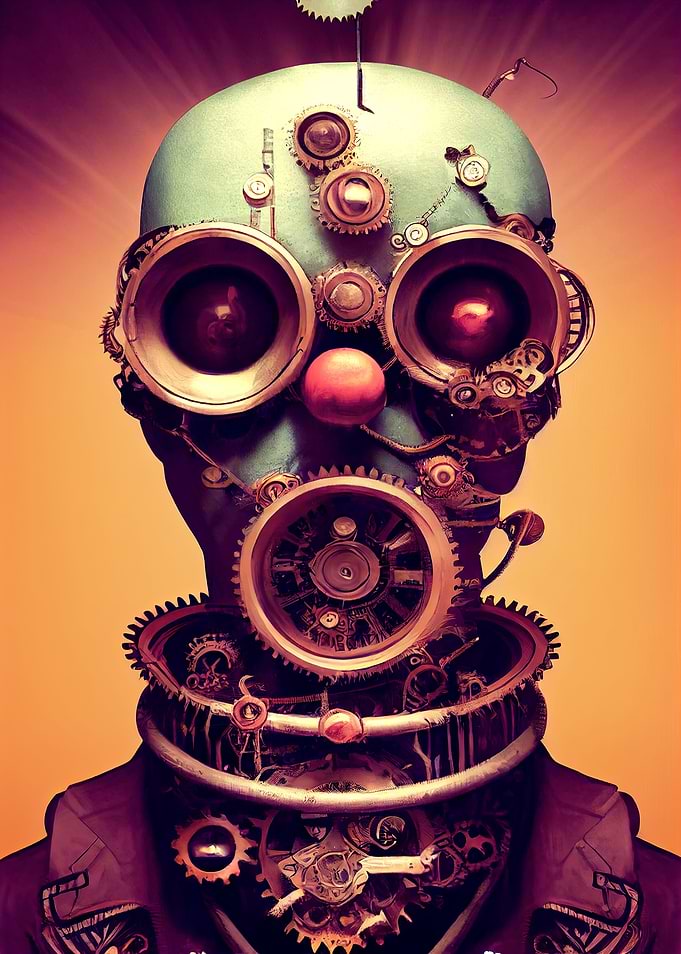 40 Steampunk Evil Clown