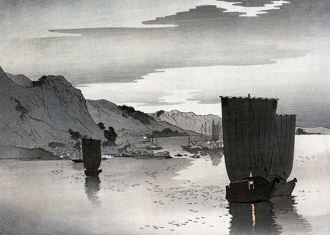 Vintage Sketch of a River