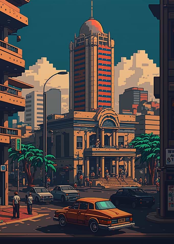 Accra Pixel Art