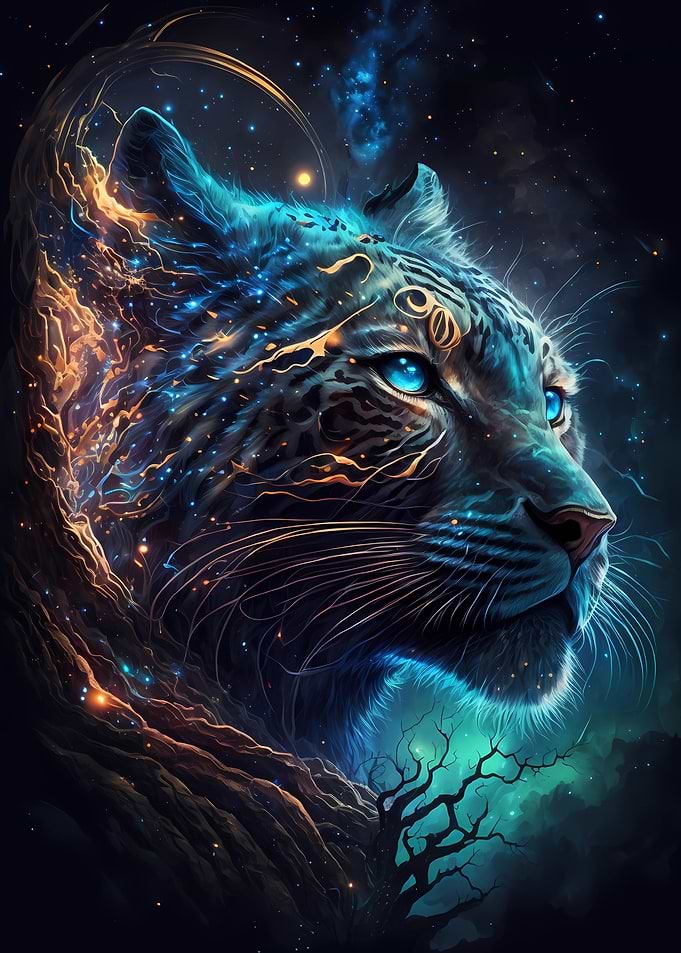 Celestial Galaxy Tiger